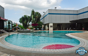 "Pool at Changi Airport"