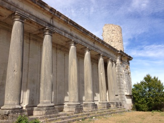 "Comte's neo-classical colonnade"